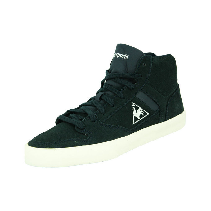 Le Coq Sportif Peletier Mid Suede Chaussures Mode Sneakers Homme Cuir Suede No Noir Homme